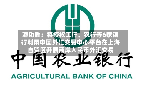 潘功胜：将授权工行、农行等6家银行利用中国外汇交易中心平台在上海自贸区开展离岸人民币外汇交易