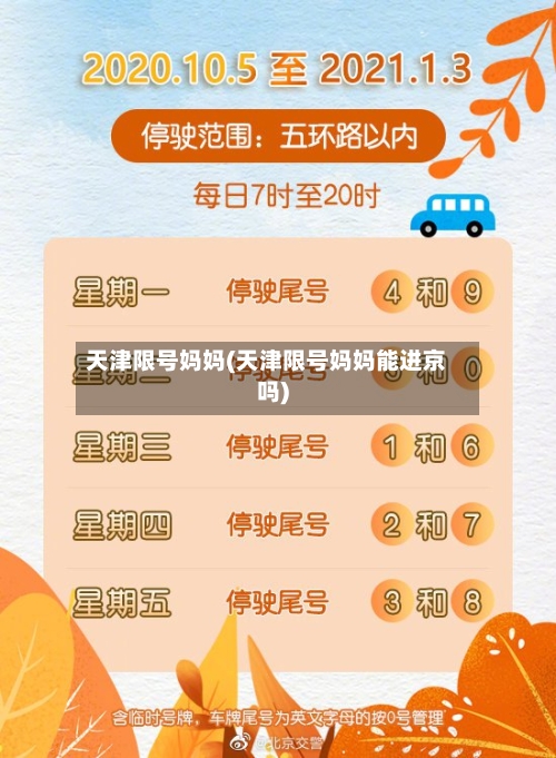 天津限号妈妈(天津限号妈妈能进京吗)-第2张图片